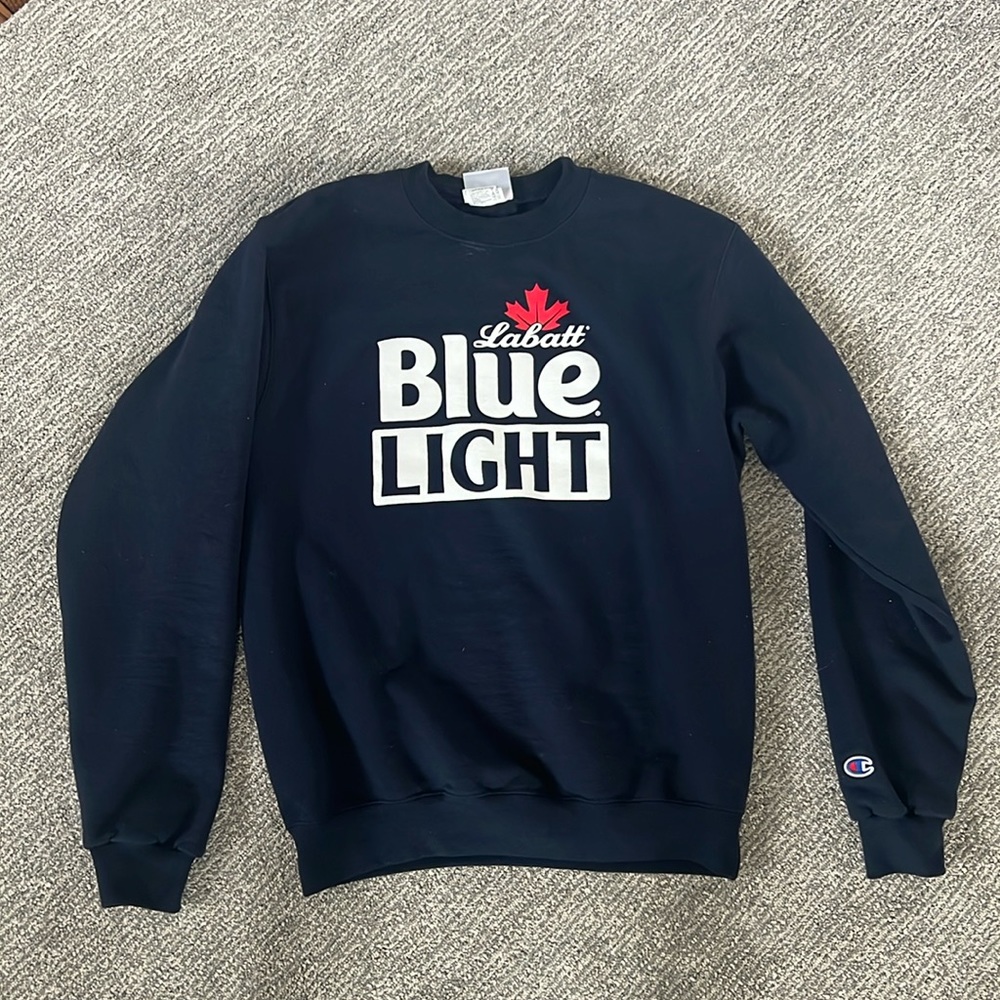 Vintage Champion Labatt Blue Light Crew Neck Sweatshirt